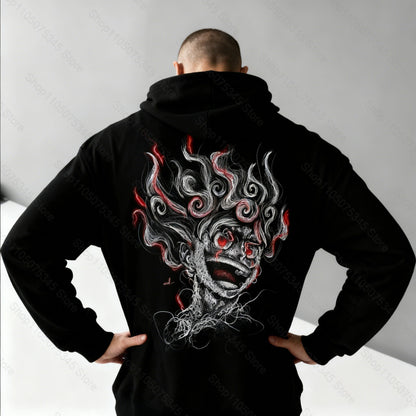 One Piece Japanese Anime Print Hoodie Men Women One Piece Graphic Hoodies Long Sleeve Pullover Sweatshirt Y2K Harajuku Clothing