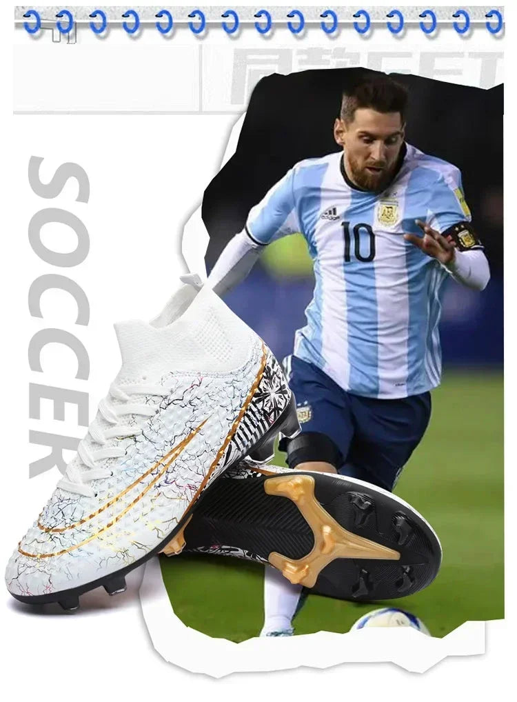 Refreshing Breathable Feet Children's Non-slip Fashion Casual Sports Shoe Youth Soccer Shoes Indoor Outdoor Grass Training Shoes