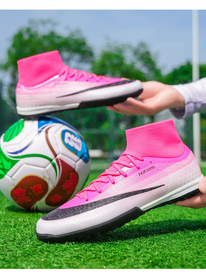 New Men Soccer Shoes Hot Sale Football Boots Women Professional TF/FG Sneakers Unisex High-quality Futsal Cleats Ultralight