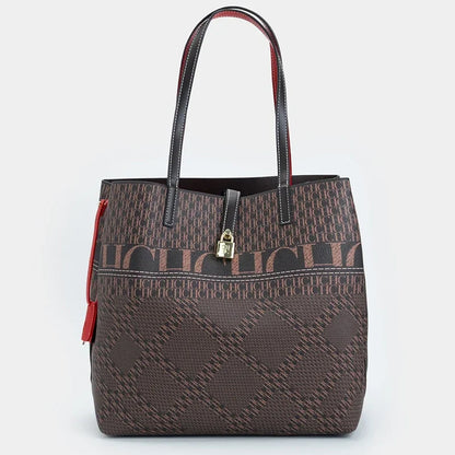 Classic Full Print Pattern Mother And Child Tote Bag For Women 2026 New Light Luxury Large Capacity Commuter Handbag