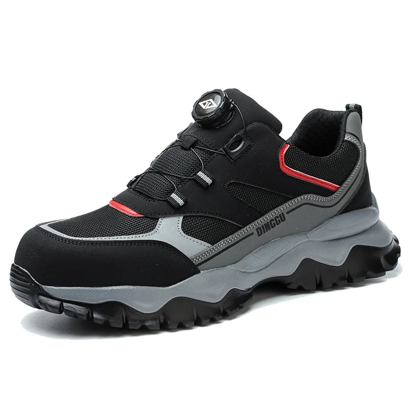 Steel Toe Safety Shoes for Men Lightweight Non Slip Work Sneaker Puncture Proof Work Shoes Unisex Coustruction Safety Work Boots