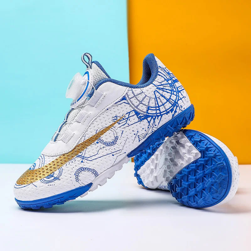 30-40# Personality Stylish And Comfortable Boys Girls Training Game Sneakers Indoor Outdoor Lawn Youth Student Soccer Shoes