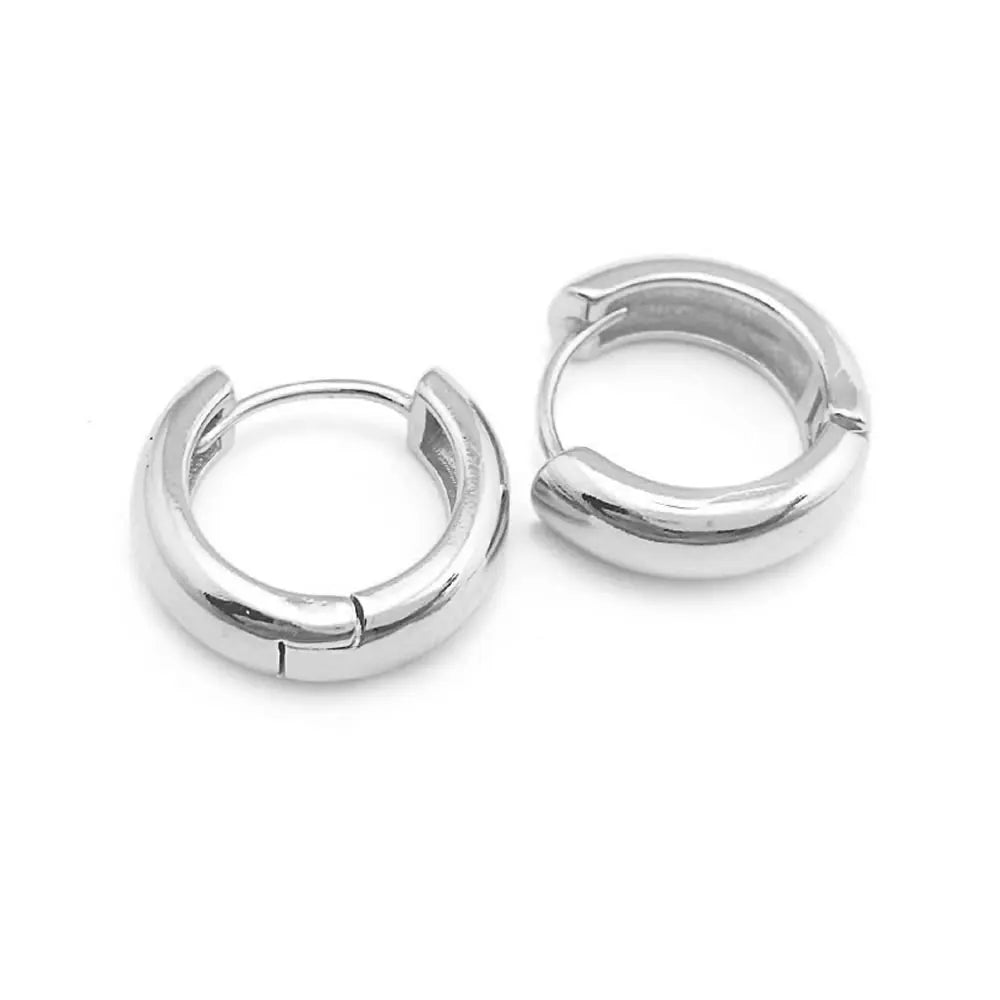 6PCS 14MM 16MM 18MM 23MM 25MM 30MM 18K Gold Color Brass Round Circle Loop Earrings Hoops Jewelry Making Supplies Accessories
