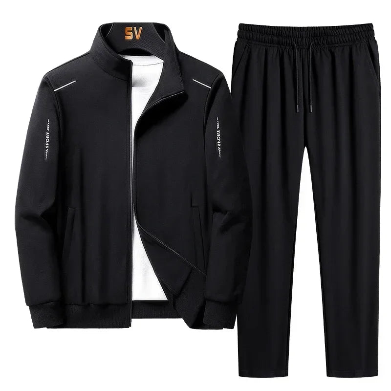 Men's Tracksuit Suit New Arrive Tracksuit Mens Casual Solid Solor Sweatpant Set Unisex Jogging Suit MEN Plus Size 6XL 7XL 8XL