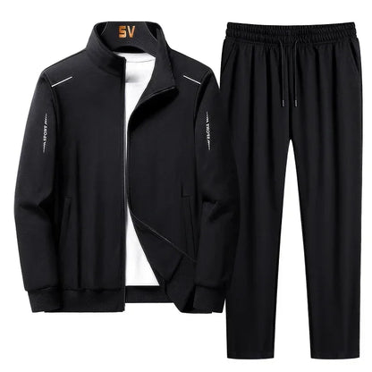 Men's Tracksuit Suit New Arrive Tracksuit Mens Casual Solid Solor Sweatpant Set Unisex Jogging Suit MEN Plus Size 6XL 7XL 8XL