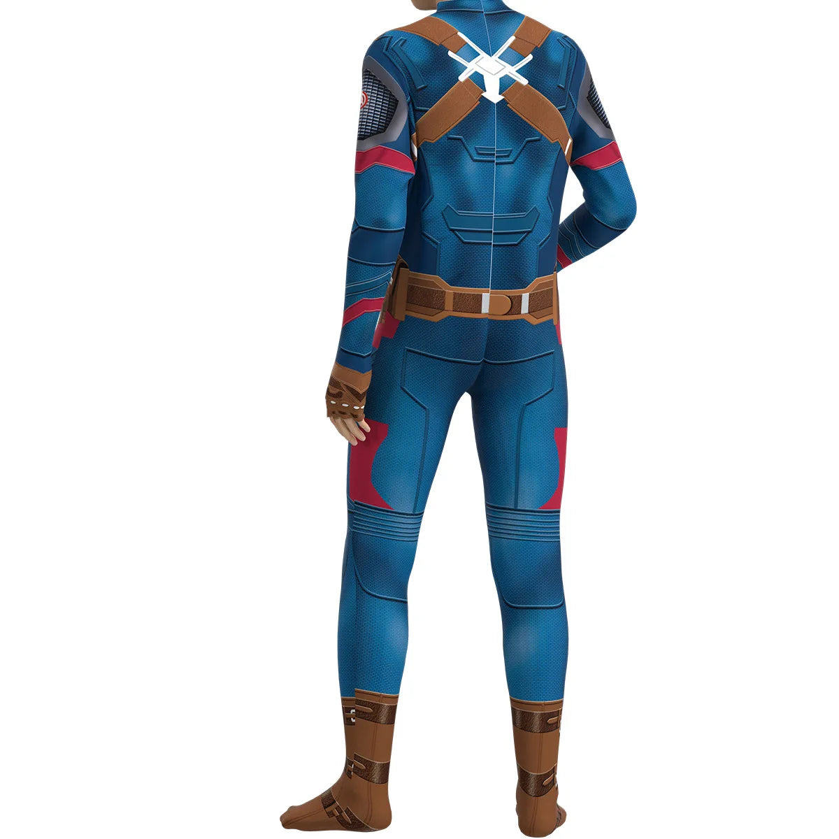 Adults Steve Captain Cosplay Costume America Superhero Jumpsuit Halloween Party Costume Jumpsuit Gifts