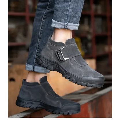 New Steel Toe Anti Smashing Steel Toe Anti Piercing Boots Indestructible Work Shoes for Men's Construction Work Shoes Durable