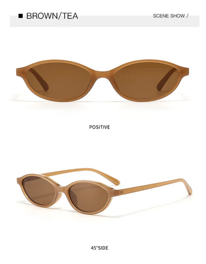 Small Cat Eyes Sunglasses For Women Men Fashion Brand Designer Retro Gradient Shades
