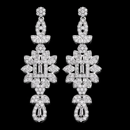 2023 New 4-piece Bride Wedding Jewelry Set Women's Necklace Set Jewelry Elegant Women's Necklace Oxidized Jewelry