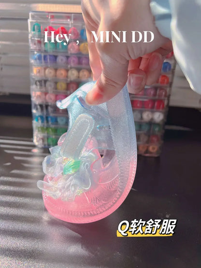 Girls' Princess Sandals 2025 Summer New Children's Jelly Sandals Soft Bottom Closed-toe Anti-collision Baby Kid's Beach Shoes