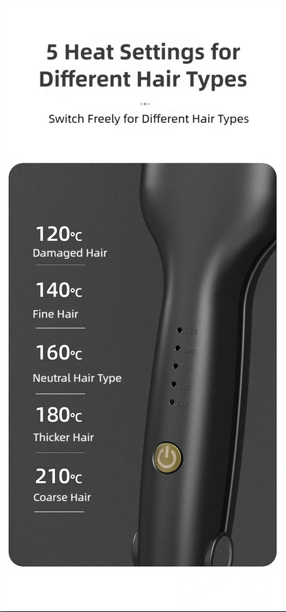 10mm Wave Curling Iron V-Shaped Wool Curling Iron Rapid Heating Five-Level Temperature Control Egg Roll Curling Iron