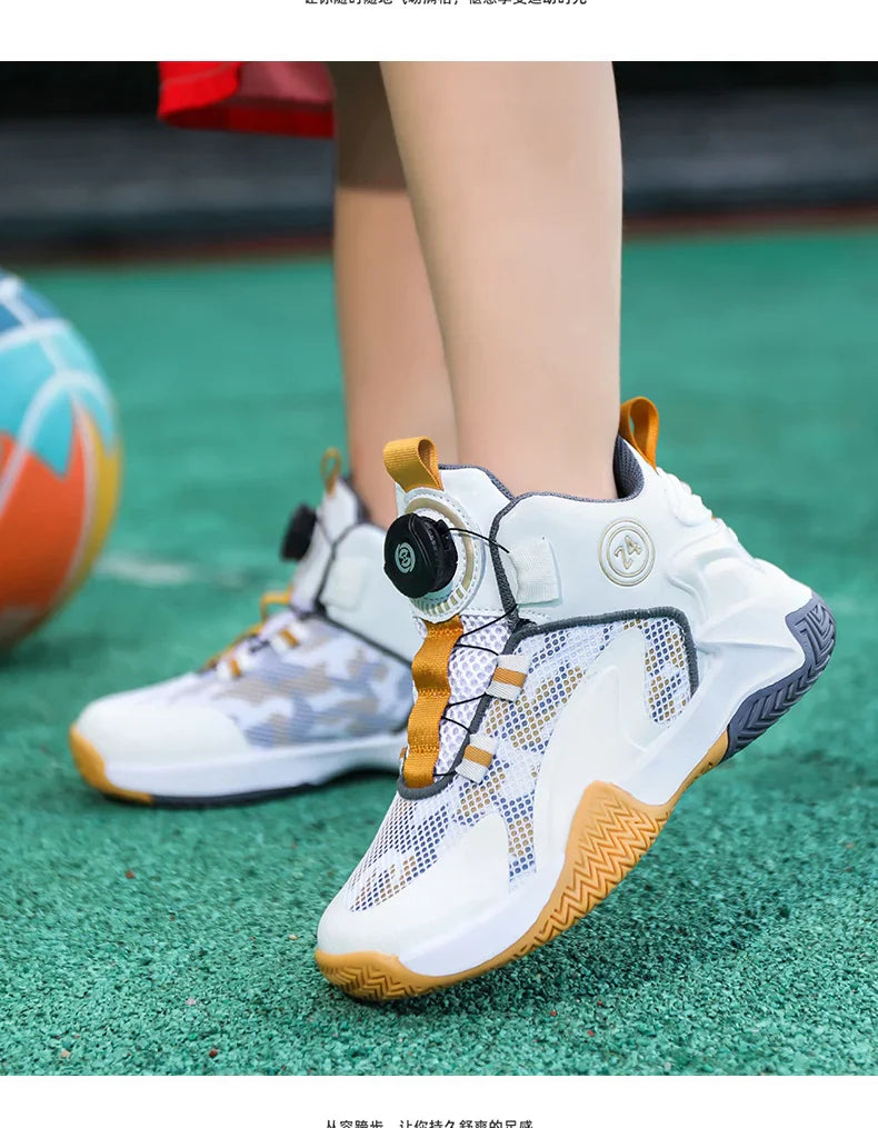 High-Quality Breathable Casual Basketball Shoes for Boys Fashionable Children's Footwear for Comfort And Style