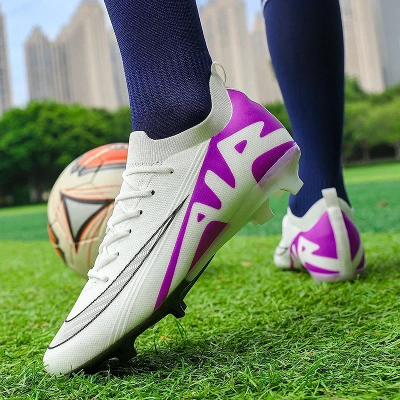 Men Soccer Shoes Unisex Football Boots Non-Slip Grass Outdoor Sports Shoes Breathable Training Sport Ultralight Drop Shipping