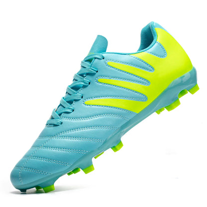 AG FG Outdoor Soccer Boots Breathable PU Fabric Upper TPU Reinforced Sole Wear Resistant Boys Girls Professional Football Shoes