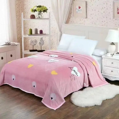 Thickened Velvet Blanket Children Single Double Person Fleece Coral Velvet Blanket Retail Coral Fleece Blanket Velvet Throw B...