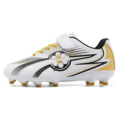 Youth Kids Professional Soccer Cleats Football Boots Non Slip Breathable Lightweight Training Shoes Boys Girls Match Sneakers