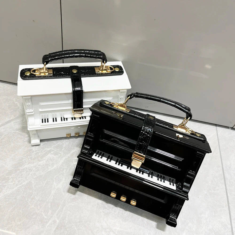 purses and handbags Luxury Designer crossbody shoulder bag For Women piano shape handmade bags Purse Messenger Bag banquet bag