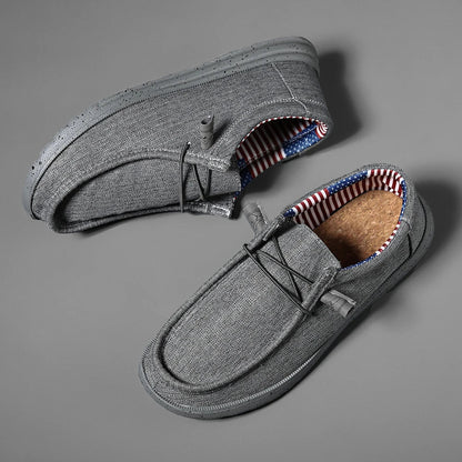 Plus Size Men's Solid Color Breathable Slip On Classic Loafer Shoes Comfy Casual Durable Lightweight Walking Shoes