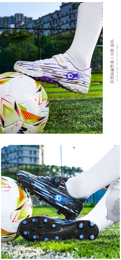 New Kids Professional Soccer Shoes Cleats TF Indoor Men Football Field Boots Original Football Society Shoes Grass Training Fast