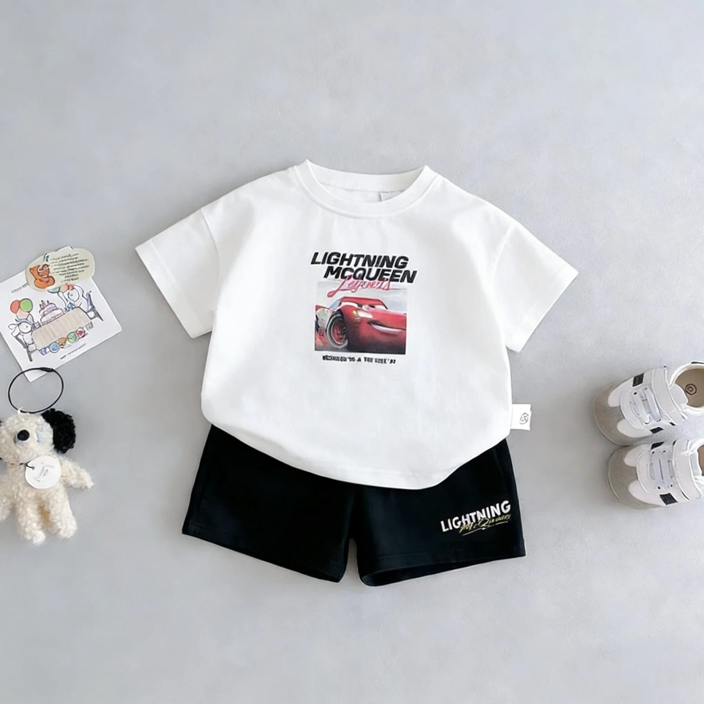 T-shirt Shorts Boy's 2pc/set Kids Summer Clothing Cartoon Fashion Children Short Sleeved Suit Toddler Costume Sets