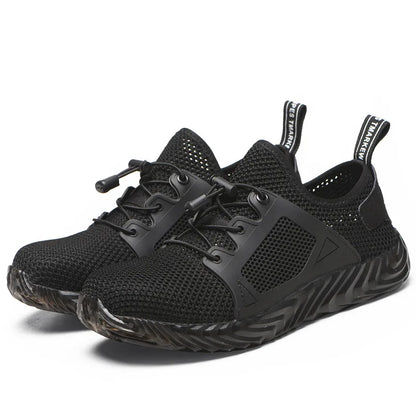 Summer Mesh Work Sneakers Lightweight Steel Toe Work Boots Indestructible Safety Shoe Breathable Construction Work Boot Footwear
