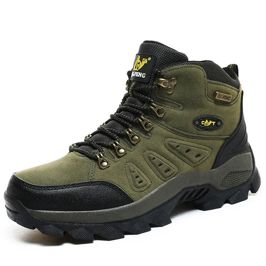 Tênis de Aventura Cano Alto Unissex PLUS SIZE Durável Aderência Antiderrapante Cadarço Confortável Ideal para Botas de Caminhada ao Ar Livre Calçados Masculinos