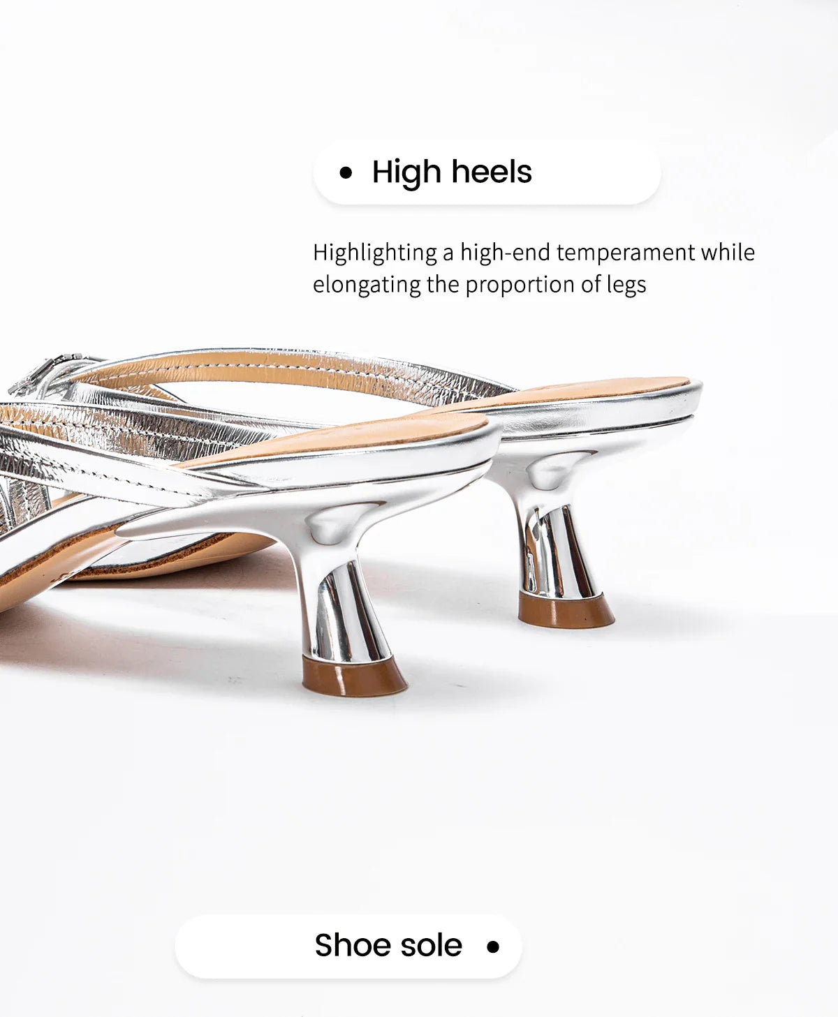Women's Sandals Summer Cowhide New Thin Belt Business Fashion Sandals Wedding and Dinner Shoes