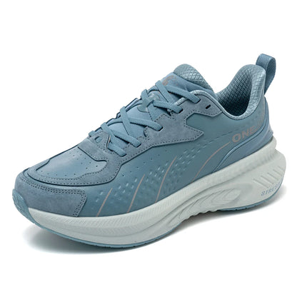 Winter Training Running Shoes for Men Sport Shoes Leather Warm Wear-resistant Female Jogging Shoes Walking Sneakers