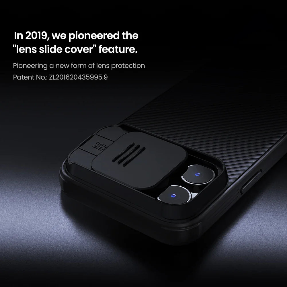 iPhone 16 Pro Max / 16 Pro Case Back Cover Slide Lens Protection Bumper Camera Protection