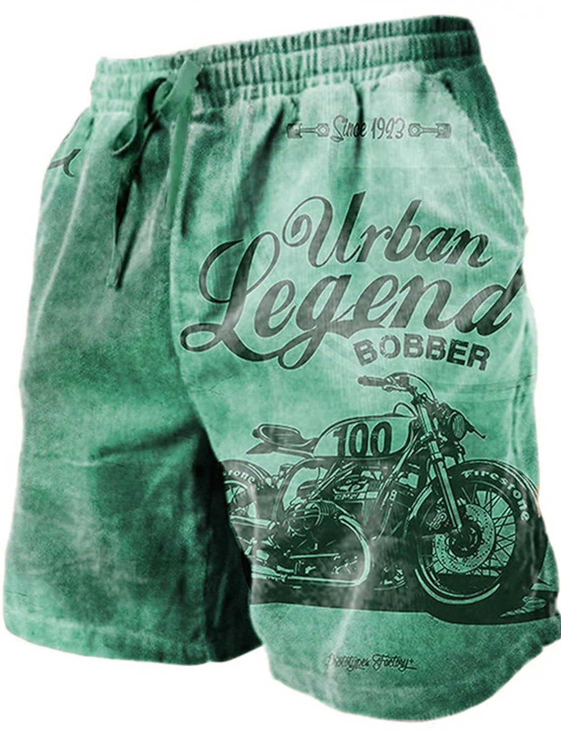 Men's Beach Pants Heavy Shaped Motorcycle 3D Printed Shorts Men Summer Breathable Shorts Fitness Street Shorts Men's Ropa Hombre