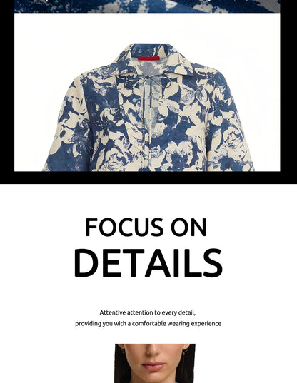 Summer Fashion Women Commuting V Neck Dresses Fashion Midi Printed New Lady Straight Dress