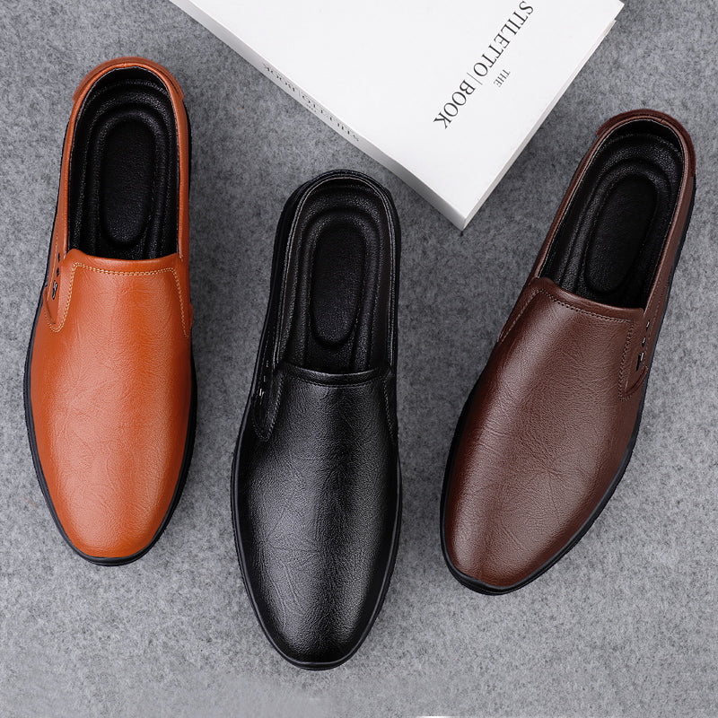 Leather Men Casual Shoes Breathable Soft Sole Office Loafers Shoes Men Designer Shoes