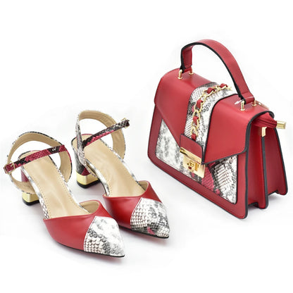 Shoe and Bag Set for Party in Women Nigerian Heels Women Luxury Matching Shoes and Hand Bag for Women 2026 Luxury Designer Pumps