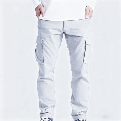 Men's casual drawstring pants with flip pockets - comfortable and stylish multi pocket design suitable for hiking and street wea