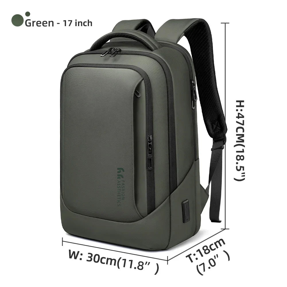 Multifunctional Men's Backpack 15.6" Laptop Backpack Waterproof Large Capacity Work Travel Backpack with USB Port