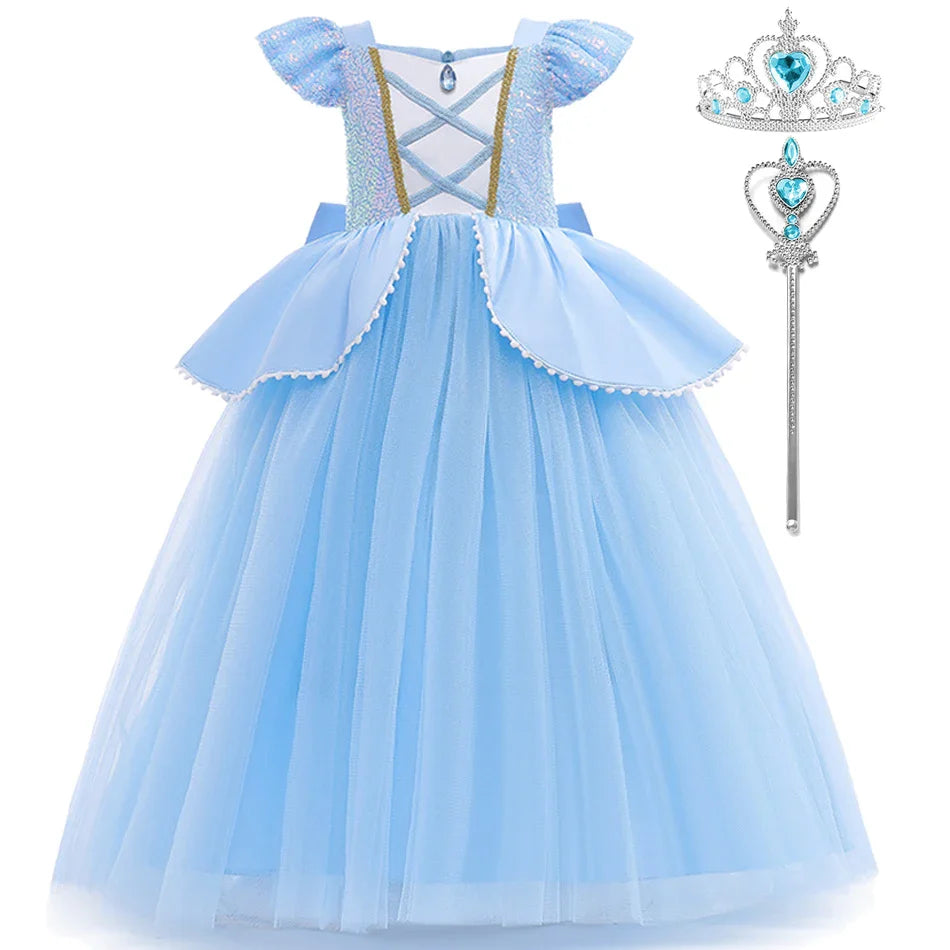 Girl Dresses Princess Cosplay Dress Up Costumes Carnival Party Princess Costumes Kids Birthday Dresses Party Dresses For Girls