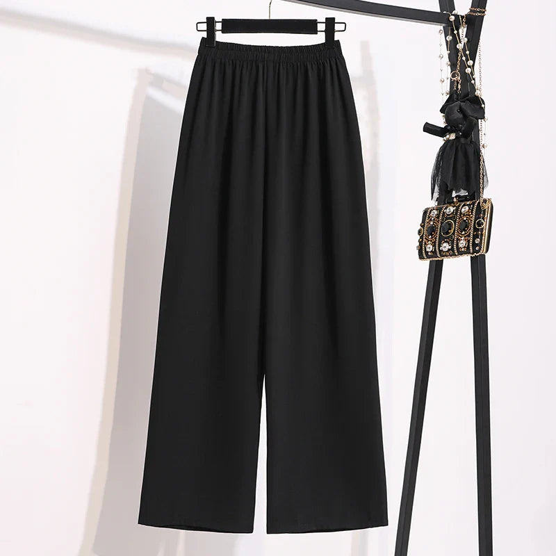Women's Summer Loose Chiffon Wide Leg Pants