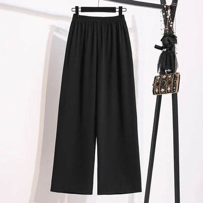 Women's Summer Loose Chiffon Wide Leg Pants