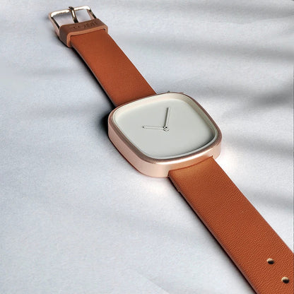 Watch Minimalist Men's Square Fashion Ultra thin Watch Minimalist Women's High Quality Elegant Quartz Watch Clock Gift