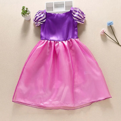Baby Girl Rapunzel Costume Children Sleeping Beauty Belle Sofia Dress Kids Halloween Carnival Party Princess Dress Girl Disguise
