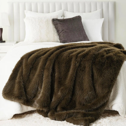 Fluffy Soft Blankets Luxury Fur blanket for Bed Sofa Mink Faux Fur Throw and Blankets Large Warm Blanket for Home Decor
