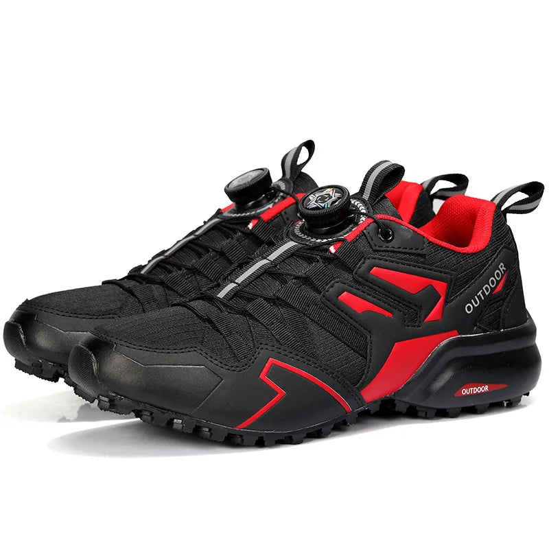 Men's Casual Sports Shoes Size 40-47 Rotating Lace-Up Men's Shoes Outdoor Non-Slip Breathable Comfortable Men's Sports Shoes
