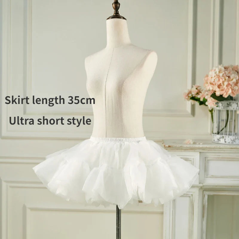 Short Puffy Skirt for Women Fluffy Petticoat Mini Skirt Crinoline Underskirt Puffy Tutu Skirt For Women Petticoats Skirts