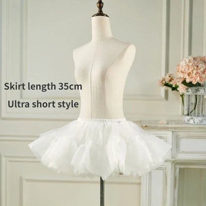 Short Puffy Skirt for Women Fluffy Petticoat Mini Skirt Crinoline Underskirt Puffy Tutu Skirt For Women Petticoats Skirts