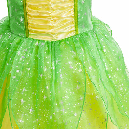 Children Princess Fancy Costume Elsa Party Carnival White Dress Up for Girl Christmas Birthday Cosplay Belle Snowflake Vestidoes