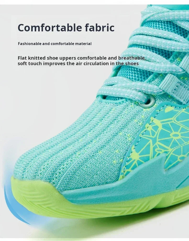 New Children's Sports Shoes Medium and Large Children's Mesh Boys Training Shoes Boys Basketball Footwear 2024 Spring and Summer