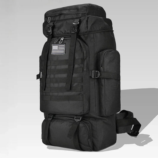 80L/100L  Mountaineering Bag Climb Bag Tactical Backpacks Large Backpack Outdoors Hiking Camping Travel Bags
