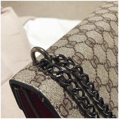 2025 New Trendy Fashion Dionysus Bag Vintage Print Mini Shoulder Crossbody Chain Bag for Women