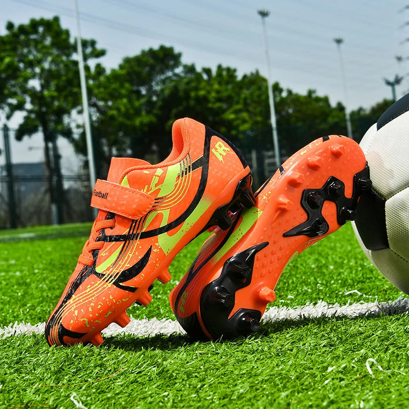 Soccer Shoes with Rubber Soles for Kids, Multicolor FG & TF Training Styles