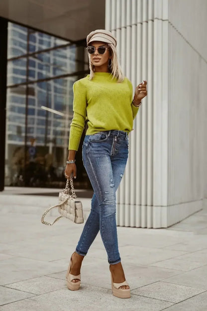 Summer Jeans for Women Ankle Length Denim Pencil Pants Zipper Fly Washing Slim Fit Pockets Streetwear Spring 2025 Slght Strech